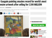 Paul Gauguin Pecahkan Rekor Lukisan Termahal di Dunia