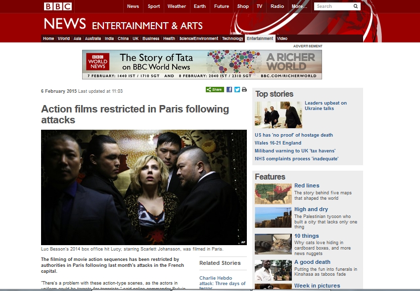 Paris Larang Pembuatan Film Action di Wilayahnya