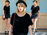 Tampil Serba Hitam jadi Pilihan Taylor Swift di Musim Panas