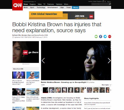 Polisi Selidiki Luka di Tubuh Bobbi Kristina