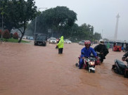 Kawasan Sarinah hingga Jl Wahid Hasyim Terendam Banjir Setinggi 1 Meter