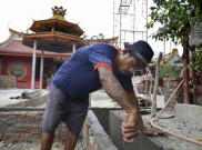 Jelang Imlek, Wihara Dharma Bhakti Direndam Banjir