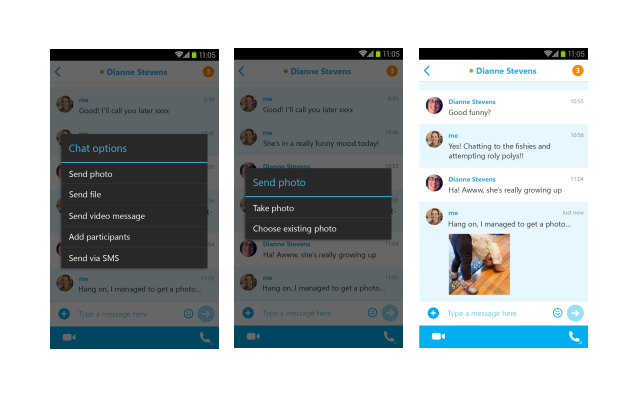 Skype dapat Mengirim Foto Walau Sedang Offline