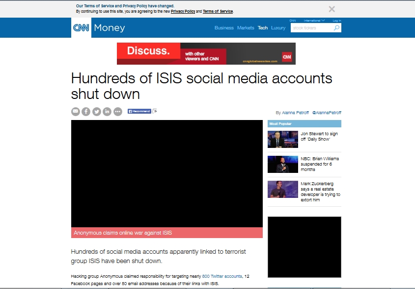 Anonymous Hack Media Sosial Milik ISIS