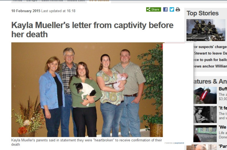 Tawanan ISIS Kayla Mueller Sempat Tulis Surat untuk Keluarga