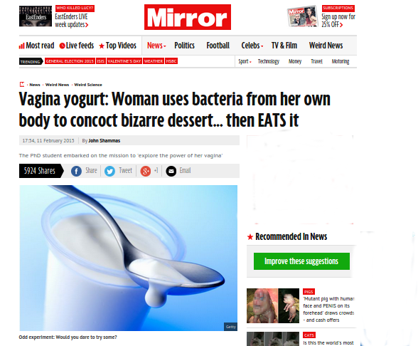 Mau Coba Yoghurt dari Bakteri Vagina?