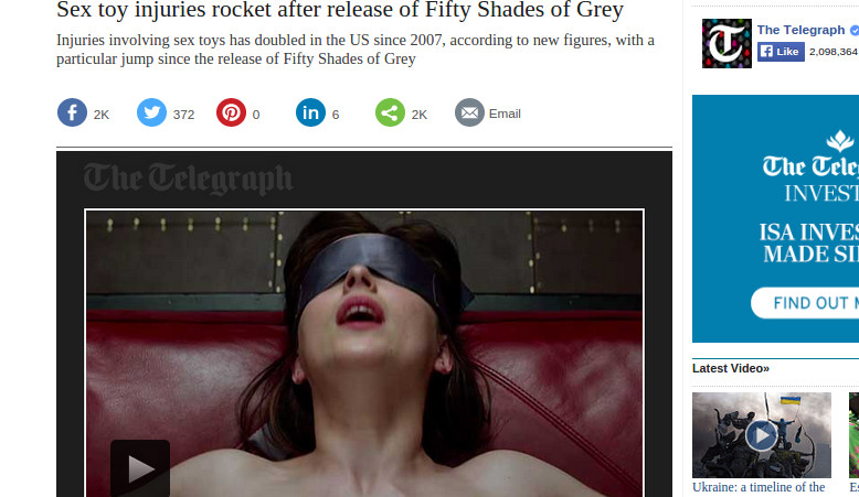 Fifty Shades of Grey Segera Tayang, Toko 
