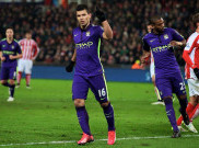Manchester City Gilas Stoke di Britannia Stadium