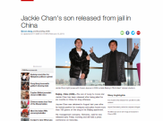 Anak Jackie Chan Keluar dari Penjara