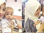 Potret Kemesraan Shireen Sungkar dengan Anaknya