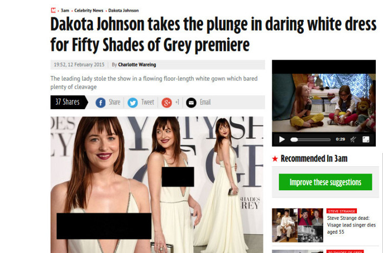 Dakota Johnson Tampil Sensual di Premiere Fifty Shades of Grey