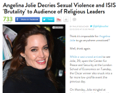Angelina Jolie Bicara tentang ISIS