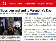 Aksi Tolak Hari Valentine di Jepang