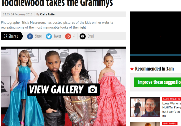 Pemotretan Menggemaskan Mini Seleb ala Grammy