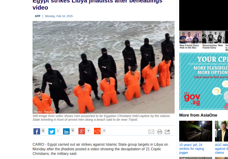 Mesir Serang Balik ISIS di Libya Setelah 21 Warganya Dieksekusi