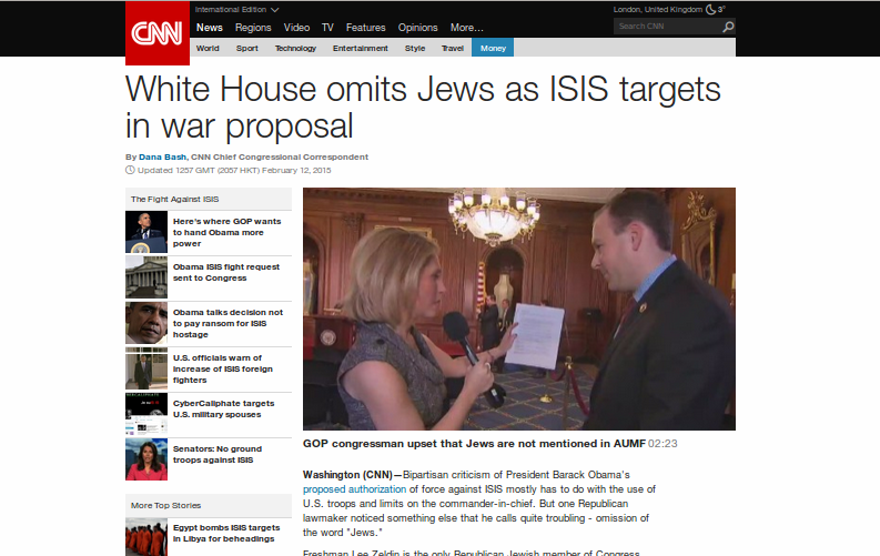 Obama Tak Sebut Yahudi sebagai Target ISIS?