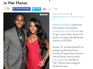 Tanda Cinta, Nick Gordon Buat Tato Nama Anak Whitney Houston