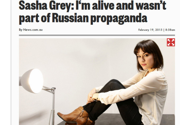Sasha Grey Jadi Alat Propaganda Rusia