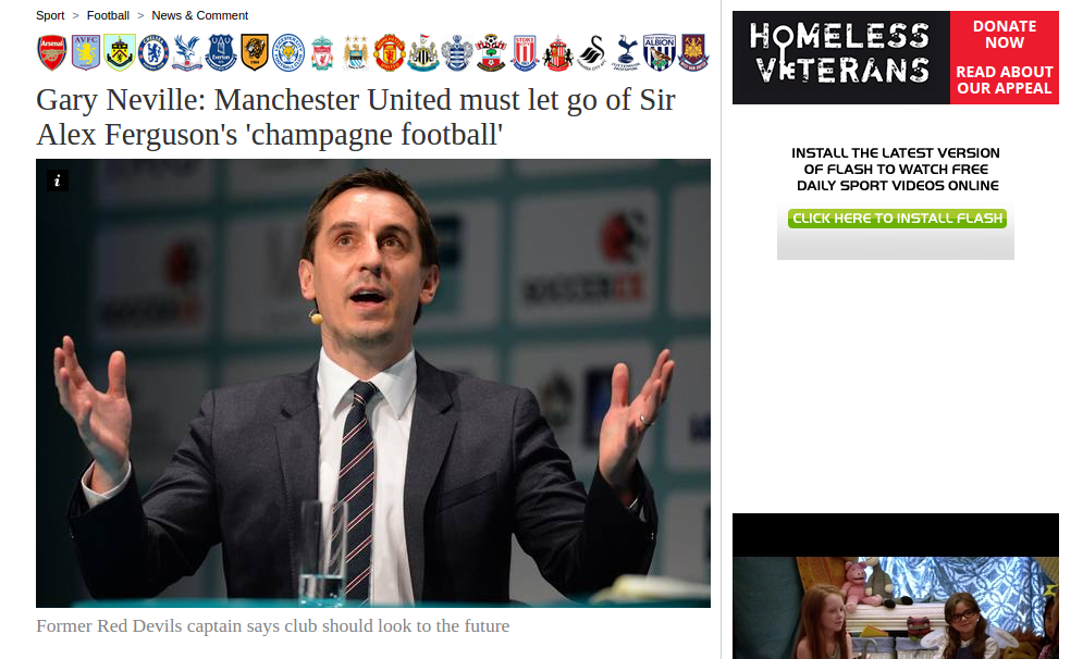 Gary Neville: Manchester United Seperti Kehilangan Kekasih