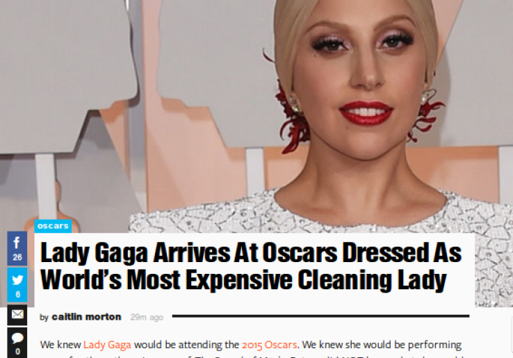 Sarung Tangan Lady Gaga Saat Oscars Jadi Sorotan Publik