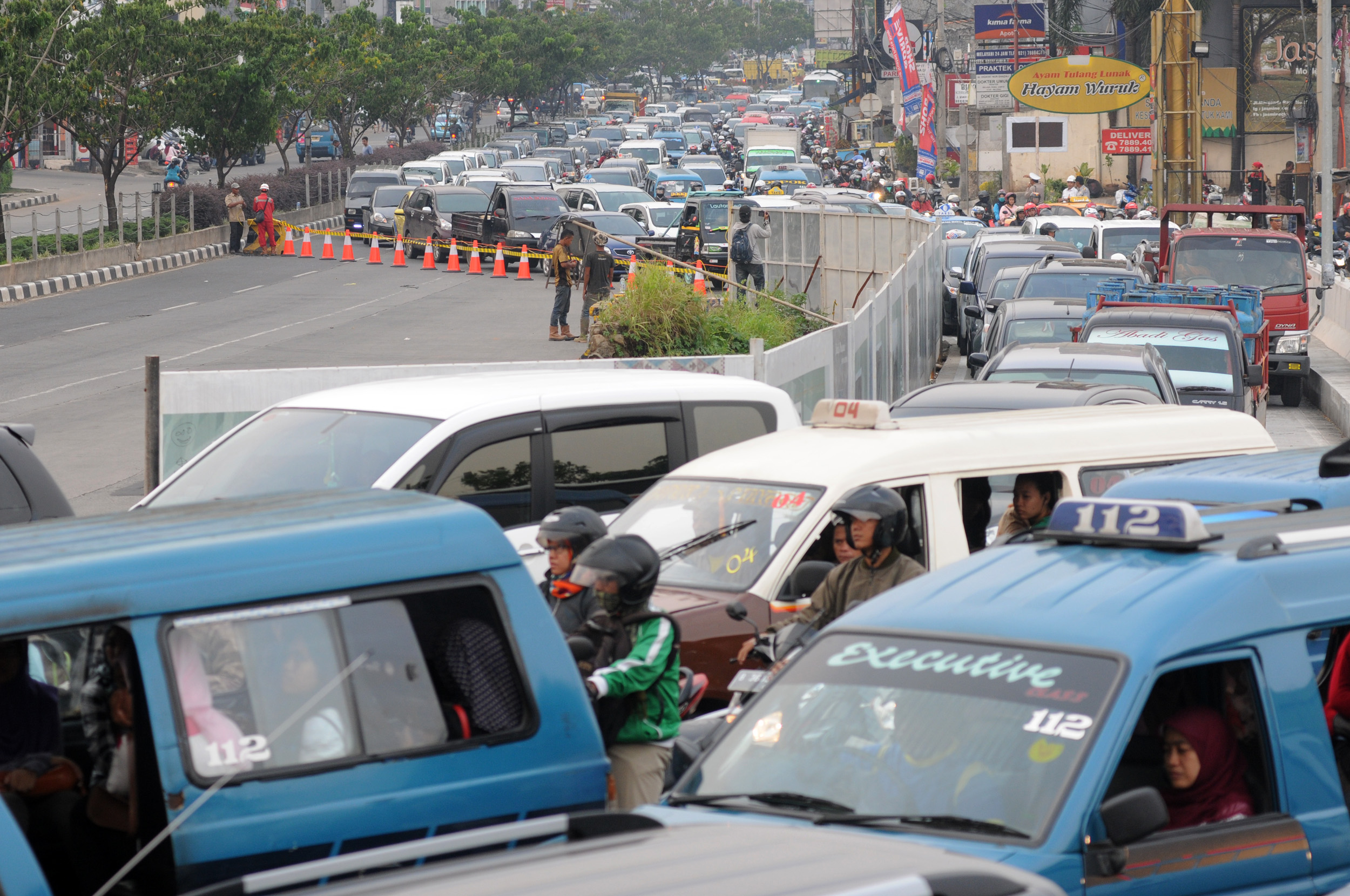 Akibat Pembangunan Jalan Tol, Pengalihan Arus di Margonda Depok