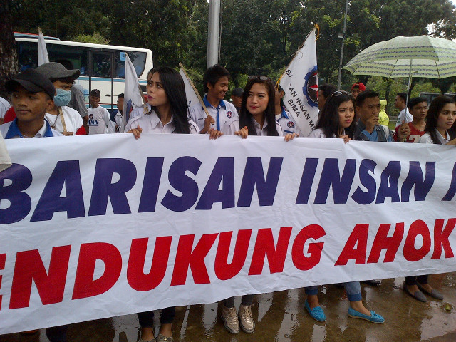 Aksi Dukung Ahok di Car Free Day Tetap Ditertibkan