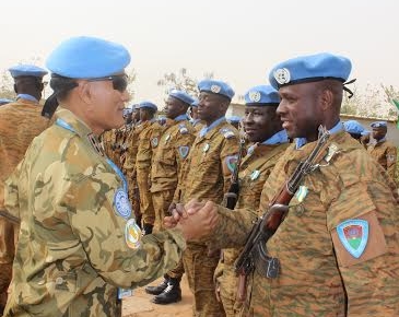 Satgas Indobatt Hadiri Medal Parade Burkina Faso