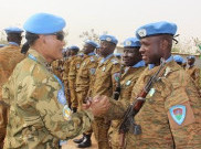 Satgas Indobatt Hadiri Medal Parade Burkina Faso