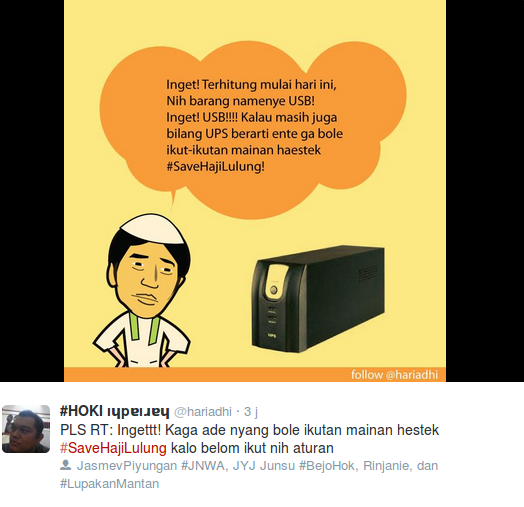 Kocak, Hastag #SaveHajiLulung Bikin Ngakak!