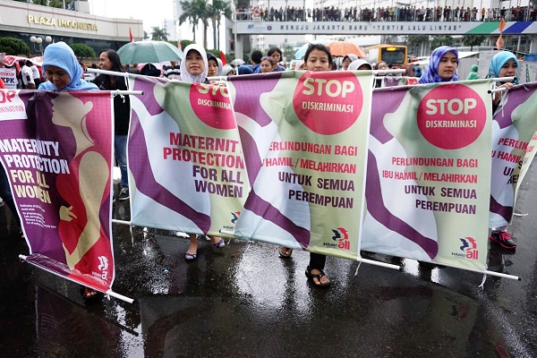 Aksi Perempuan Indonesia di Hari Perempuan Dunia