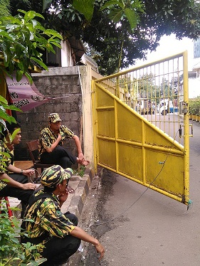 Kantor DPP Golkar Dijaga Ratusan AMPG