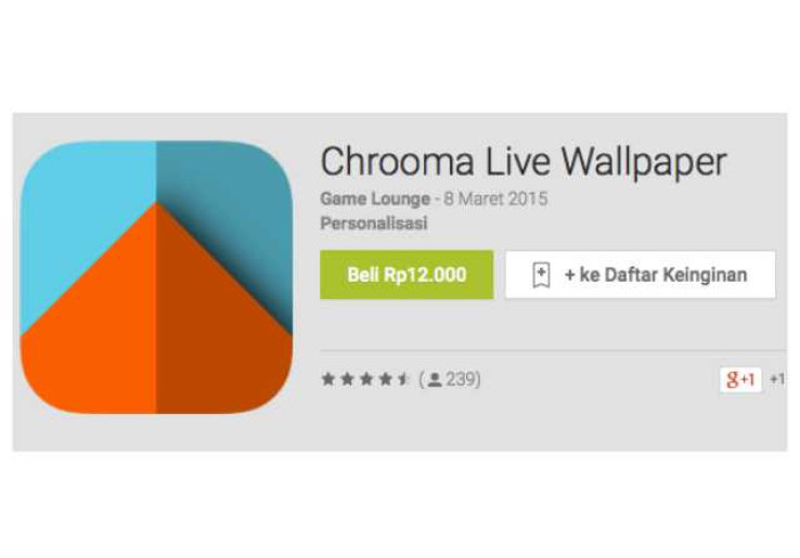 Jadikan Androidmu Keren dengan Chrooma Live Wallpaper