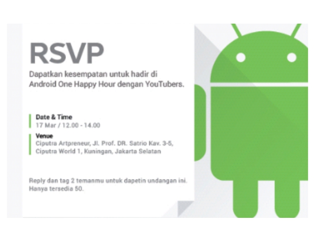 Android One Happy Hour Hadir di Jakarta
