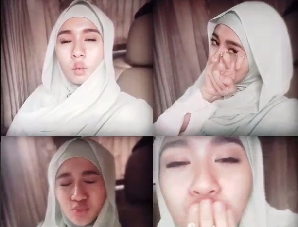 Tips Hijab Imut ala Laudya Cynthia Bella