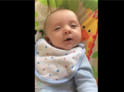 Ajaib, Bayi 2 Bulan Bisa Bicara