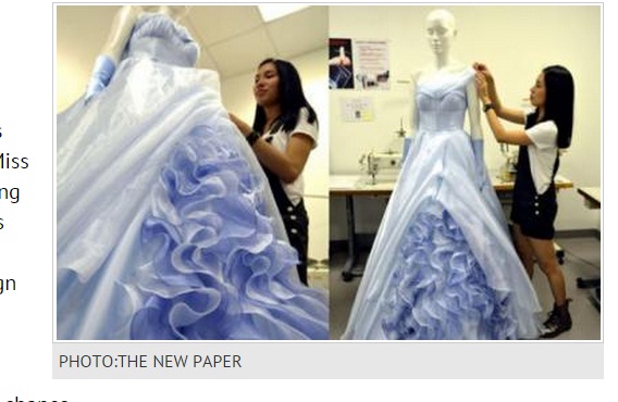 Mahasiswi Indonesia Desain Gaun untuk Film Cinderella