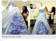 Mahasiswi Indonesia Desain Gaun untuk Film Cinderella