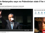 Pemilu Israel: Netanyahu Bersumpah Tak Akan Biarkan Palestina Berdaulat