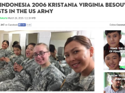 Mantan Miss Indonesia Jadi Tentara Amerika