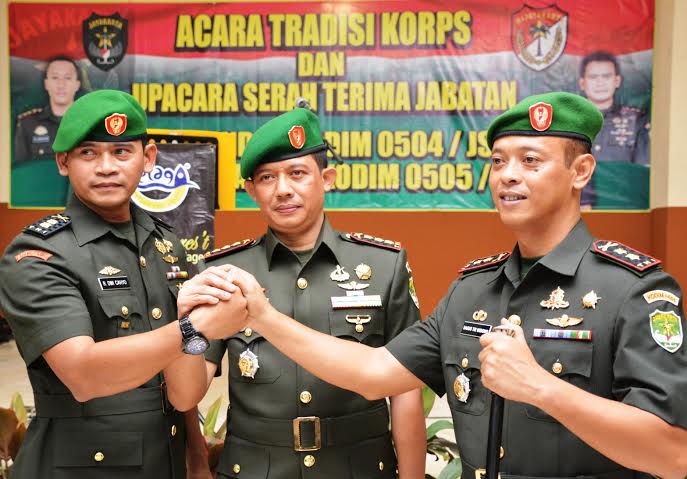 Danrem Wijayakarta Pimpin Sertijab Dandim JS dan JT