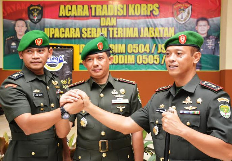 Danrem Wijayakarta Pimpin Sertijab Dandim JS dan JT