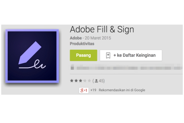 Adobe Fill & Sign, Permudah Anda Digitalkan Dokumen