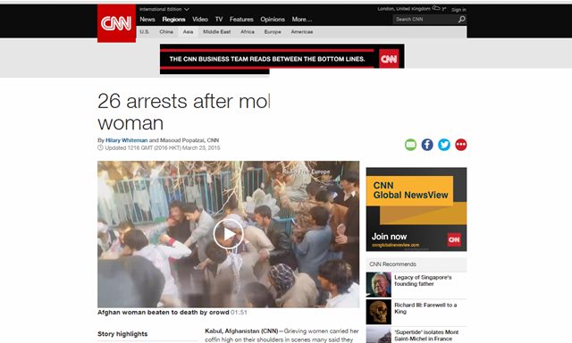 PBB Kutuk Aksi Pembakaran Wanita Afghanistan