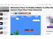 Nintendo akan Hadirkan Mario Bross Versi Mobile