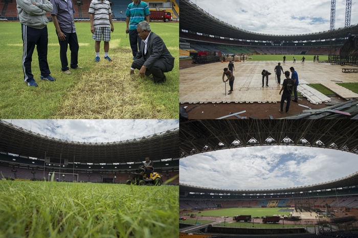 Penampakan GBK Usai Konser One Direction