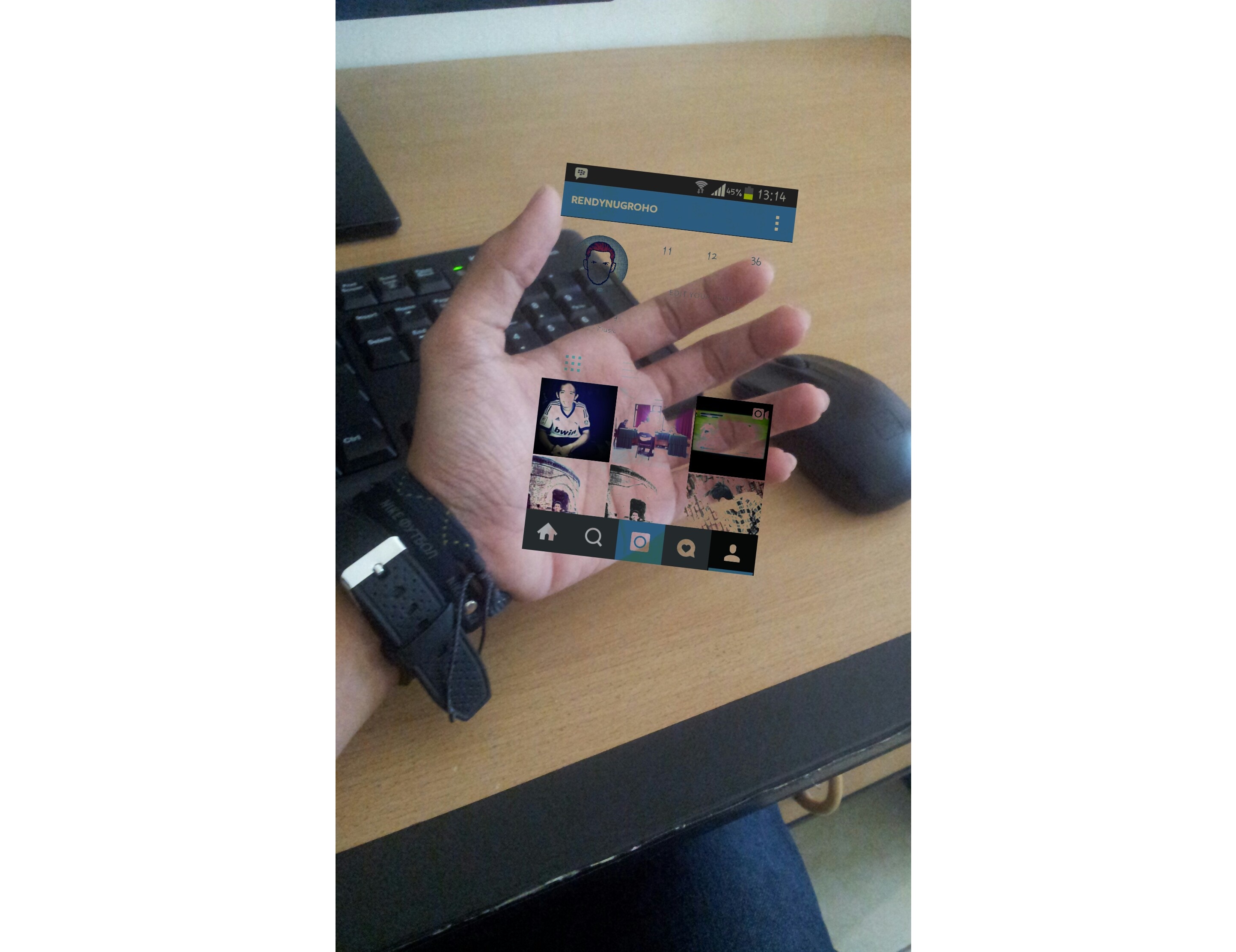 Cara Mudah Menggarap Foto Instagram In Hand