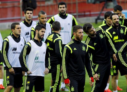 Foto Latihan Timnas Spanyol Jelang Laga Kontra Ukraina
