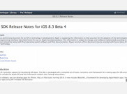 Apple Rilis SDK iOS 8.3