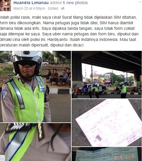 Usai 'Polisi Ngamuk' Kini Timbul 'Polisi Rasis'