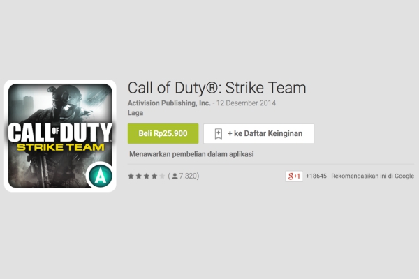 Penawaran Menarik Call of Duty Android